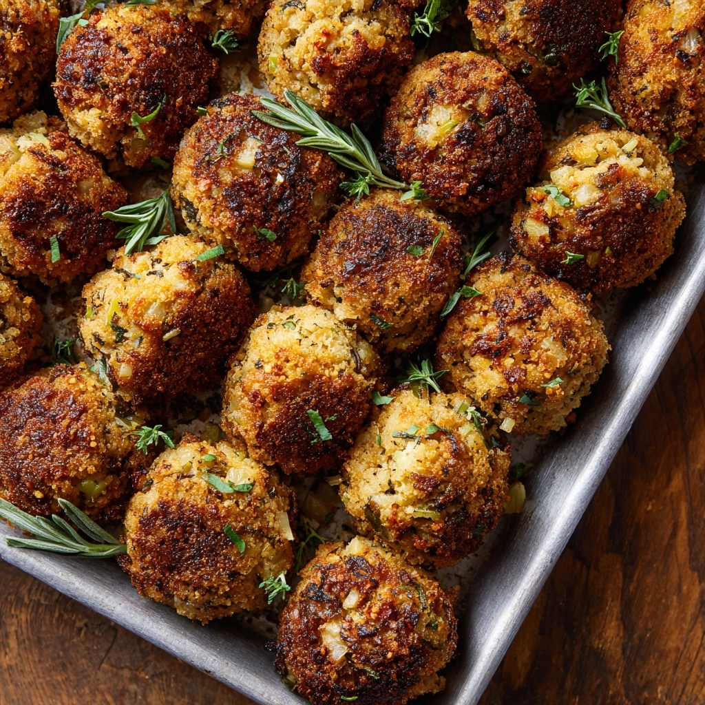 Turkey Stuffing Balls Recipe - Recipe Image
