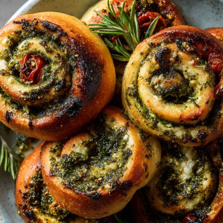 Festive Crescent Rolls with Pesto Recipe