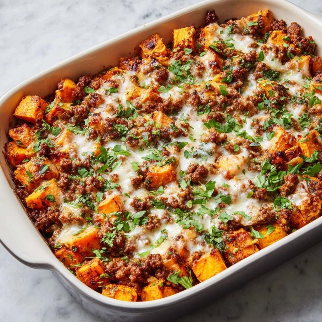 Healthy Ground Turkey Sweet Potato Bake Recipe - Recipe Image