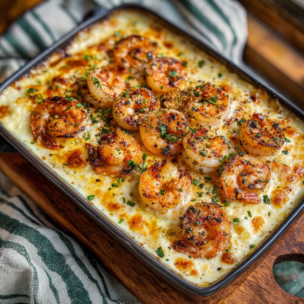 Garlic Shrimp Gratin Recipe - Recipe Image