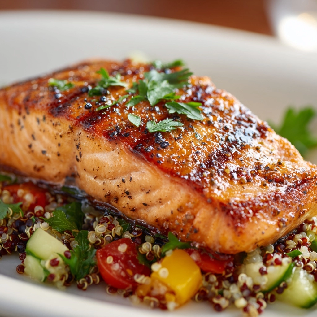 Grilled Salmon with Quinoa Salad Recipe