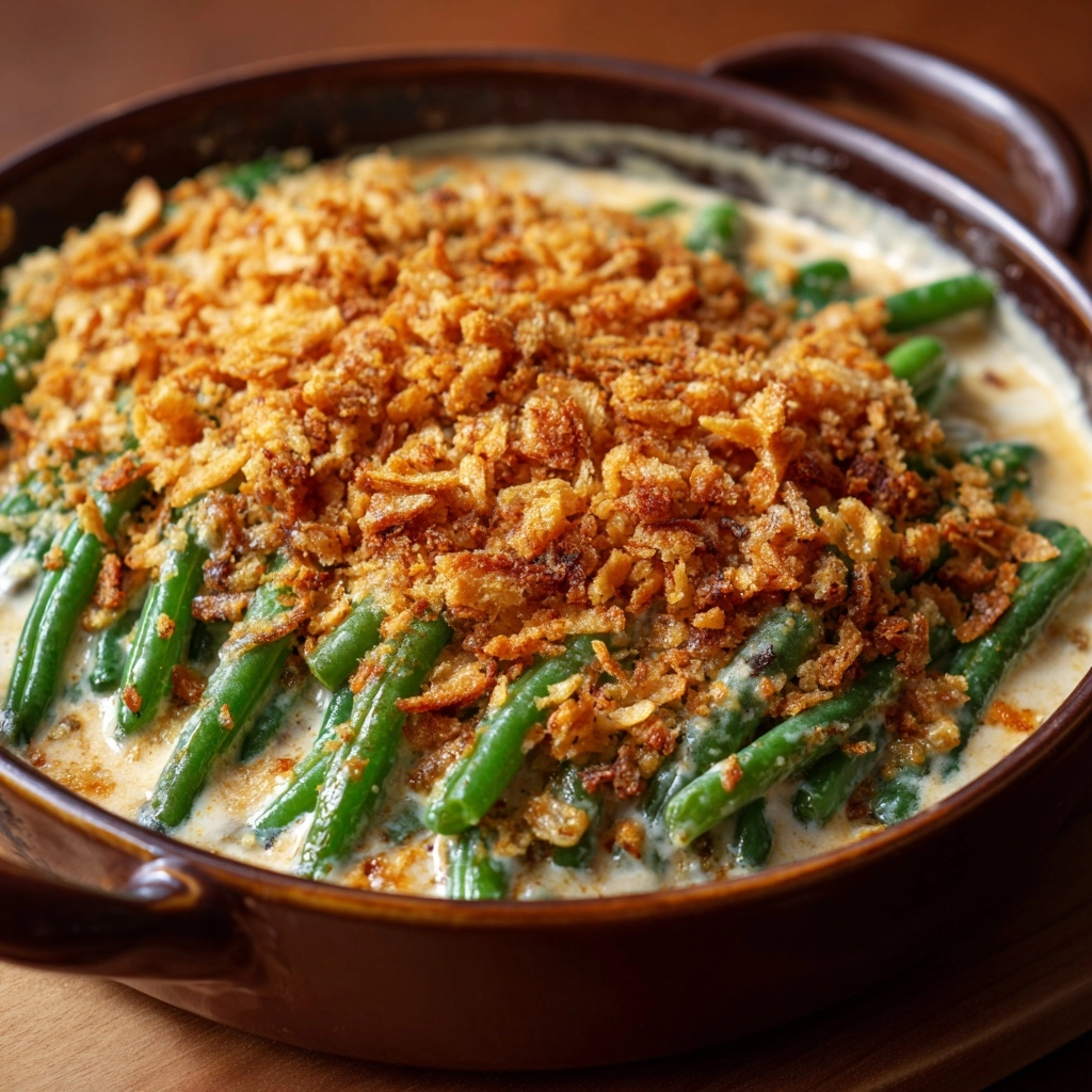 Easy Cream Cheese Green Bean Casserole Recipe