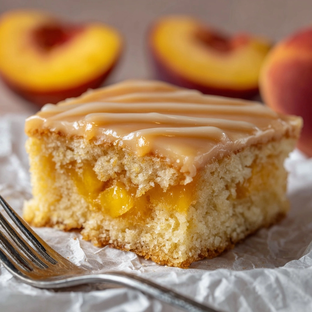 Brown Sugar Peach Cake Recipe - Recipe Image