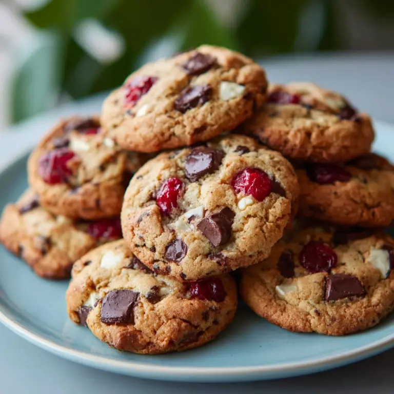 Cherry Almond Chocolate Chip Cookies Recipe
