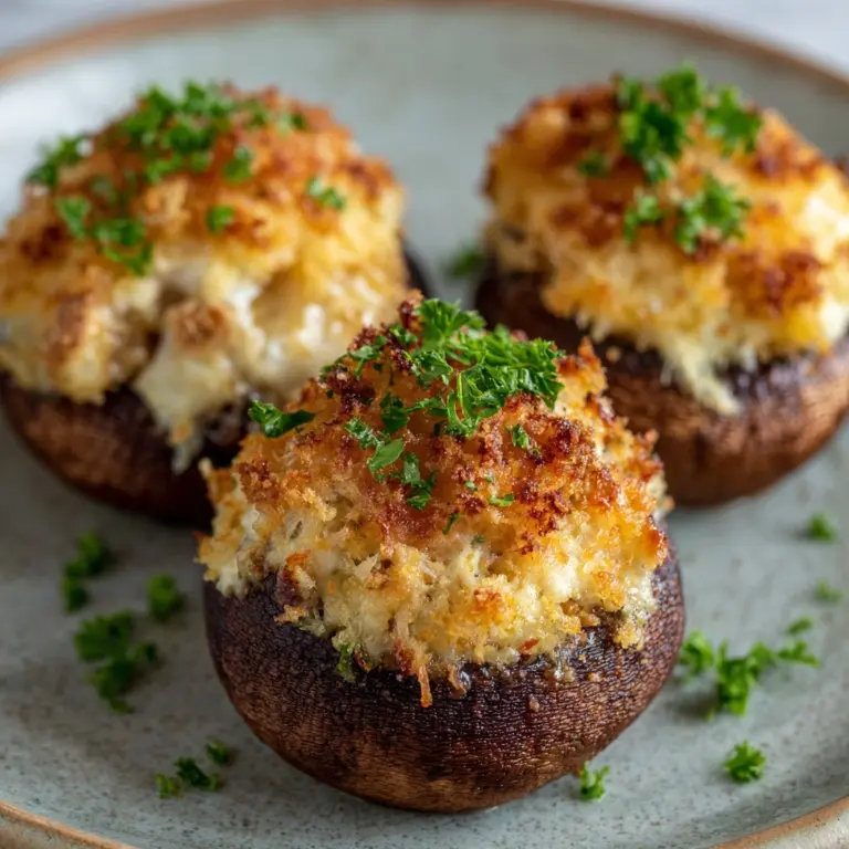 Crab Stuffed Mushrooms Recipe