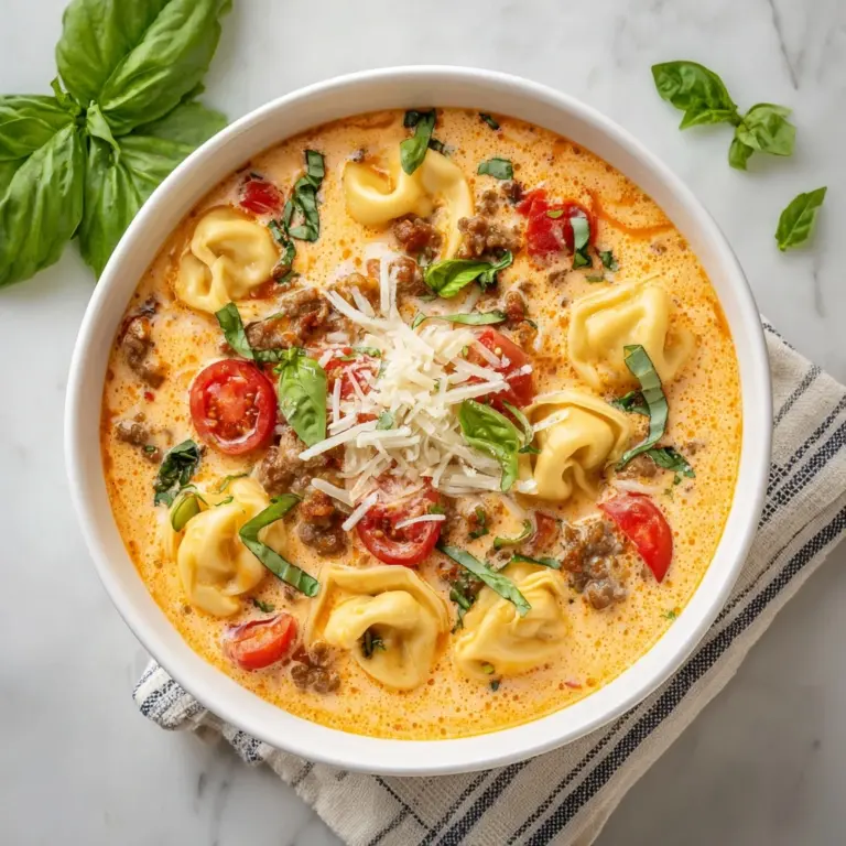 Creamy Sausage Tortellini Soup Recipe
