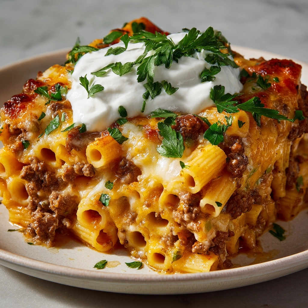 Cheesy Taco Pasta Recipe - Recipe Image