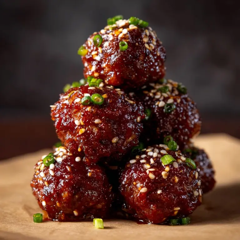 Korean BBQ Meatballs Recipe