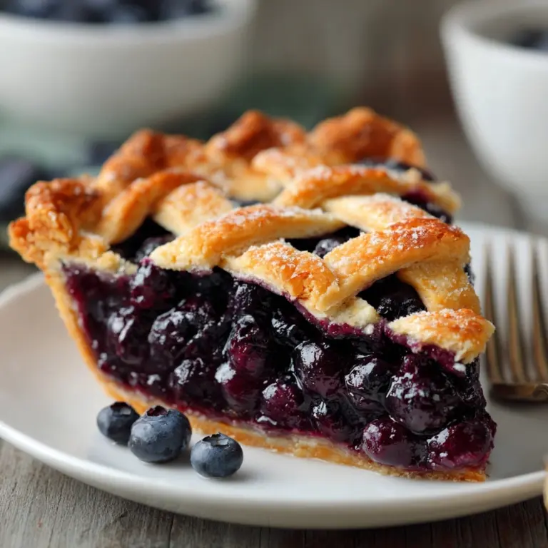 Blueberry Pie Recipe