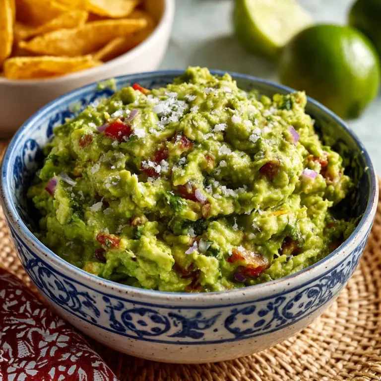 Fresh Homemade Guacamole Recipe
