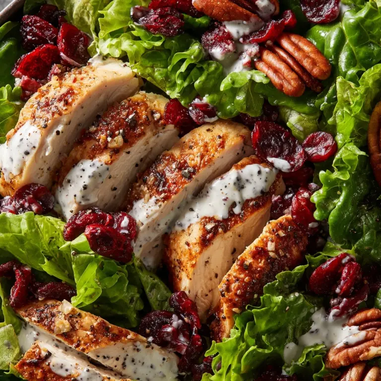Cranberry Pecan Chicken Salad with Poppy Seed Dressing Recipe
