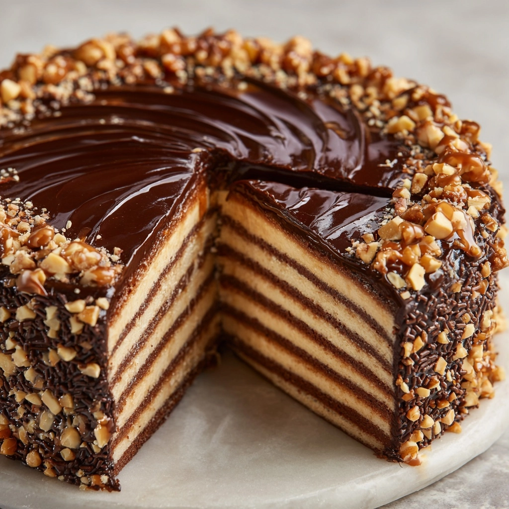 Turtle Chocolate Layer Cake Recipe - Recipe Image