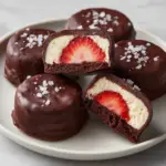 Chocolate Covered Strawberry Frozen Yogurt Bites Recipe