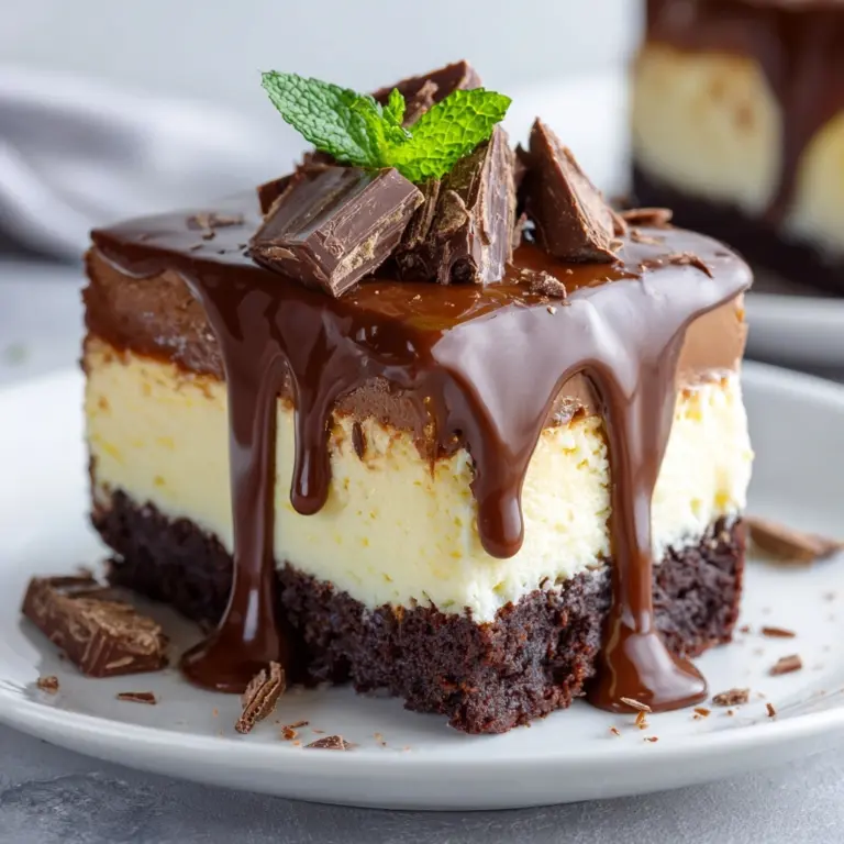 Chocolate Poke Cake with Fudge Sauce Recipe
