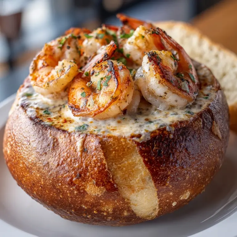 Stuffed Seafood Bread Bowl Recipe