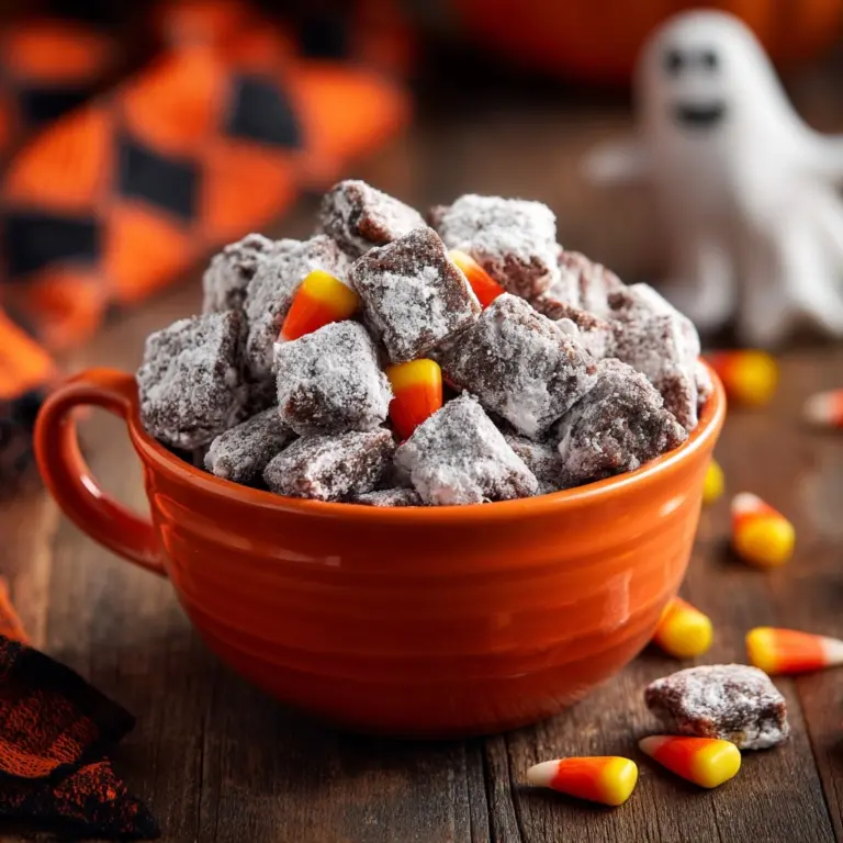 Halloween Muddy Buddies Recipe