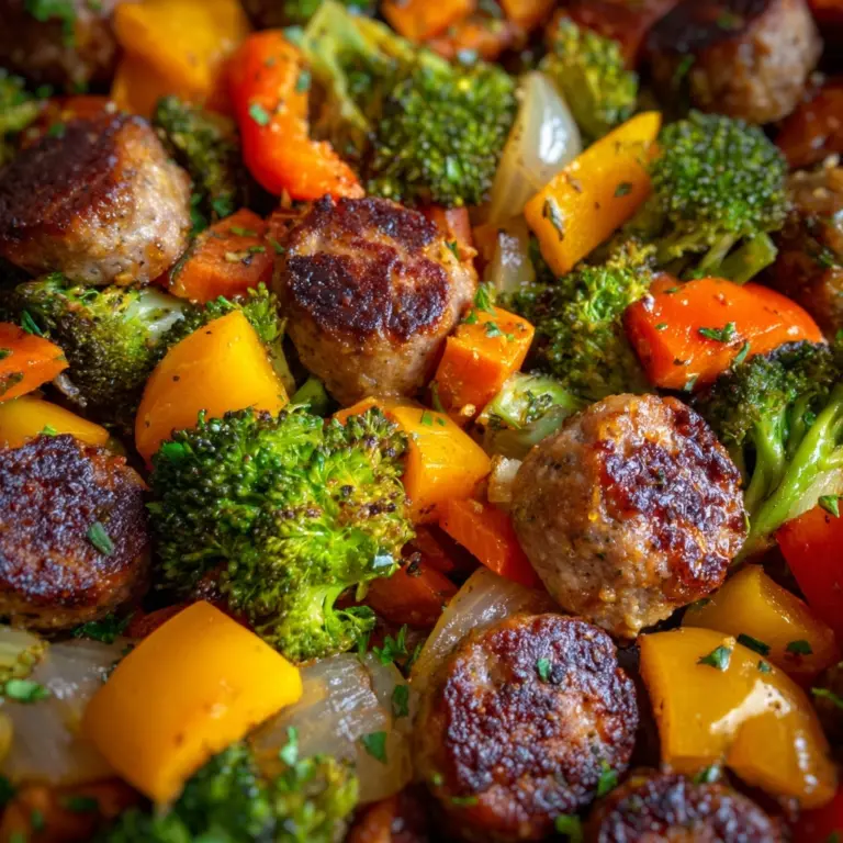 Roasted Chicken Sausage & Veggie Skillet Recipe