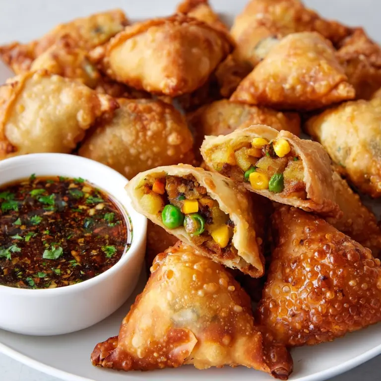 Crispy Vegetable Samosas: A Flavorful Snack or Appetizer Recipe