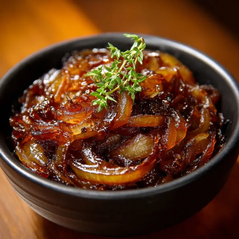 Crockpot Balsamic Glazed Caramelized Onions Recipe
