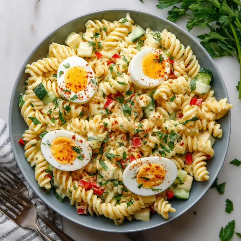 Deviled Egg Pasta Salad Recipe