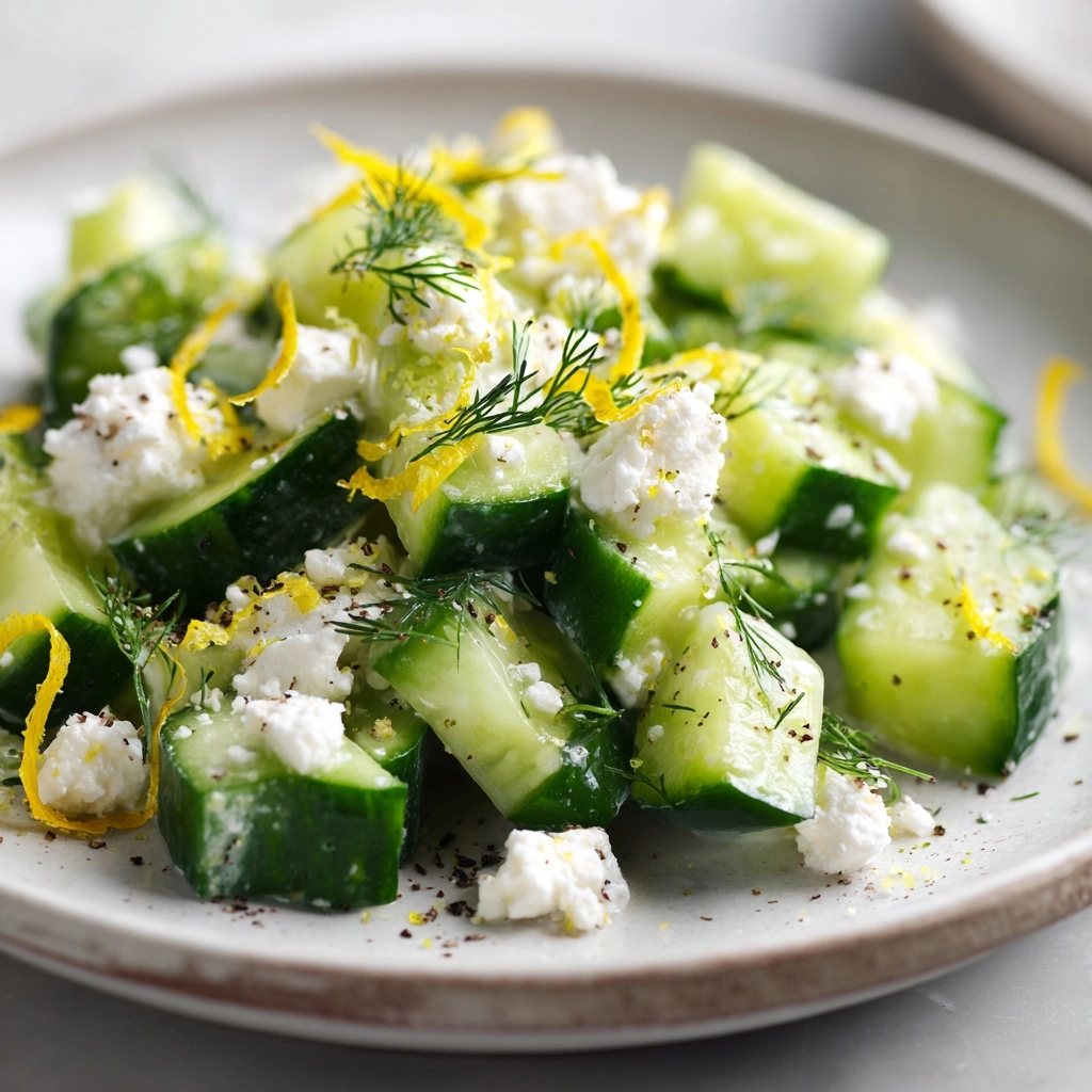 Cucumber Avocado Feta Salad Recipe