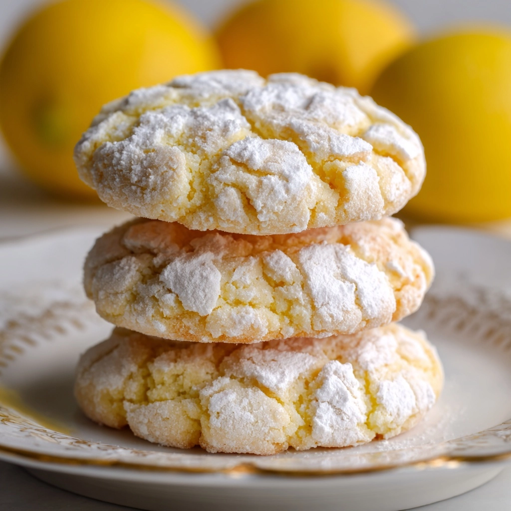 Lemon Gooey Butter Cookies Recipe - Recipe Image