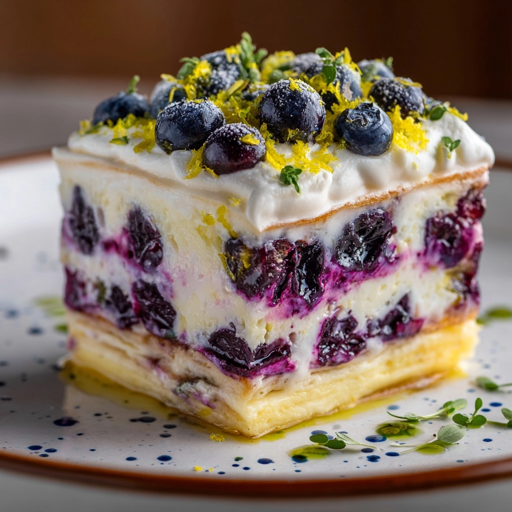 Lemon Blueberry Lasagna Recipe - Recipe Image