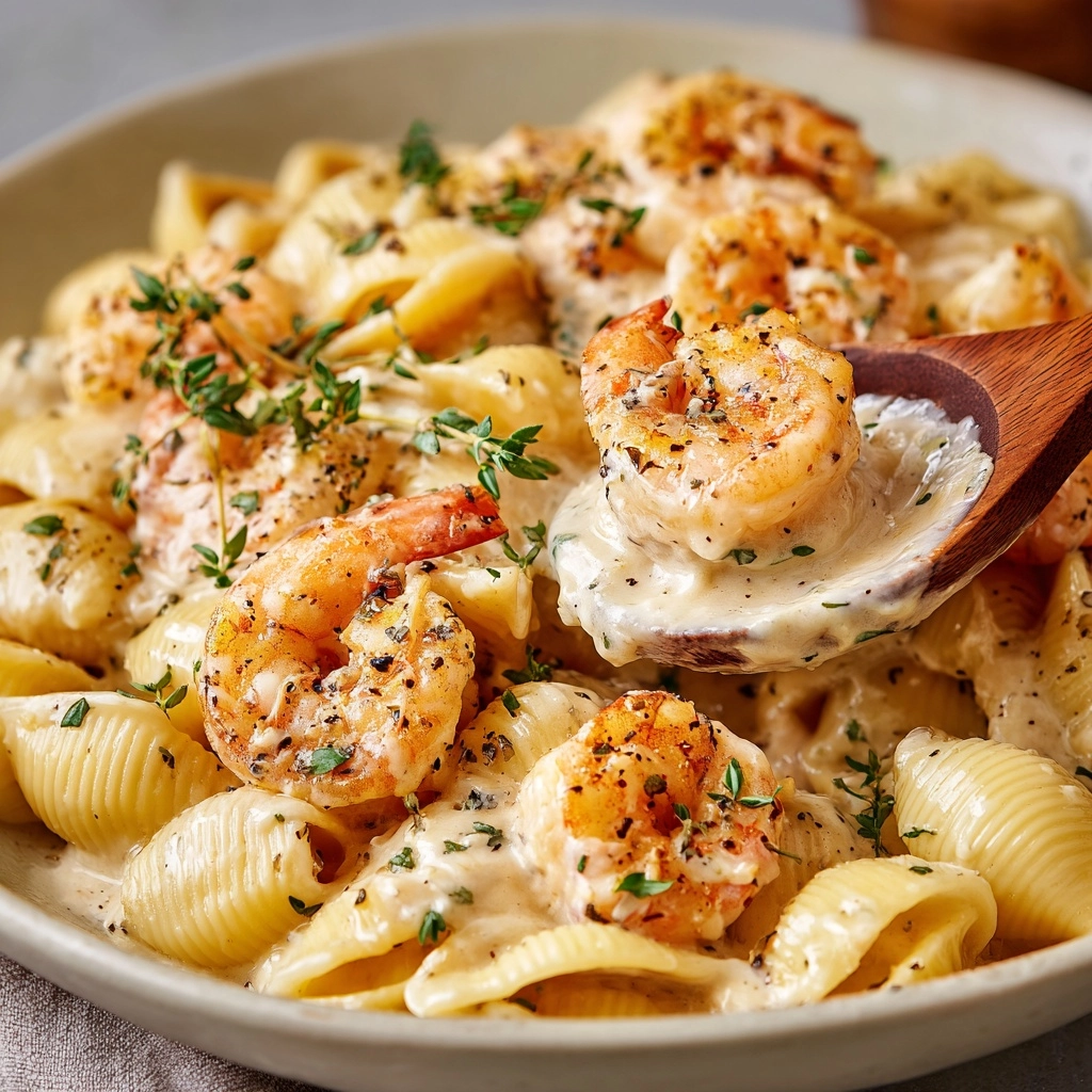 Creamy Jamaican Shrimp Rasta Pasta Recipe - Recipe Image