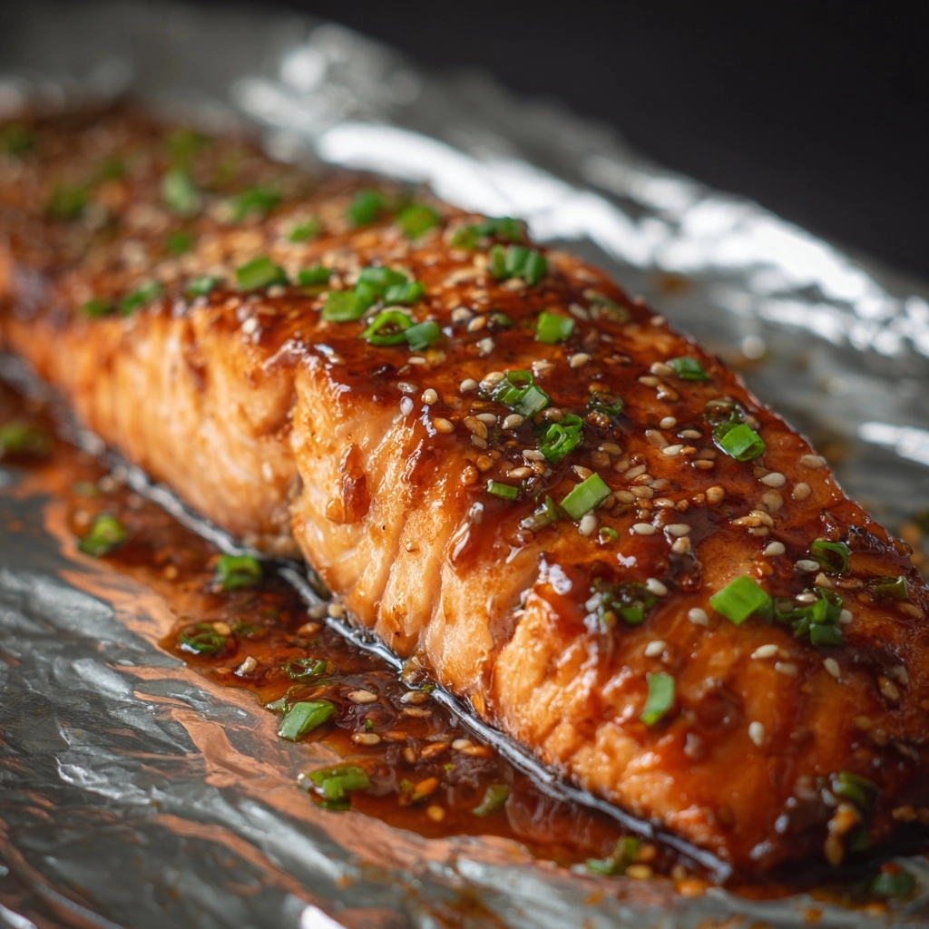 Asian Salmon in Foil Recipe - Recipe Image
