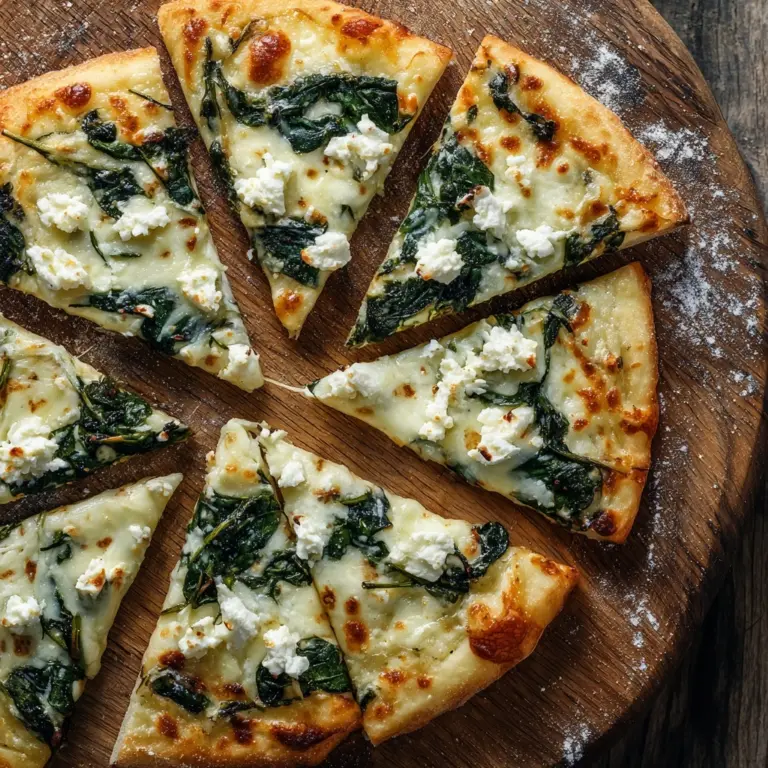 Spinach White Pizza Recipe