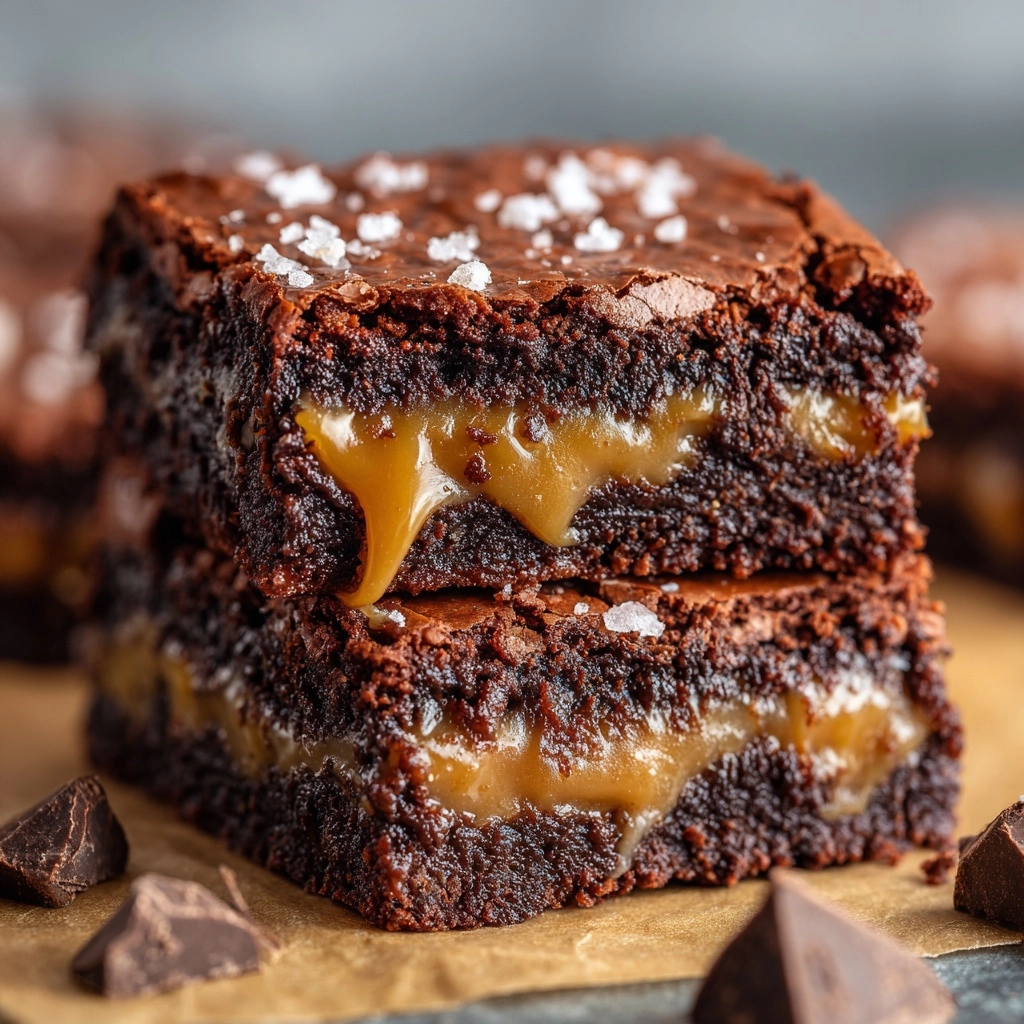Caramel Chocolate Chunk Brownies Recipe - Recipe Image