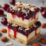 Cherry Almond Cheesecake Bars Recipe