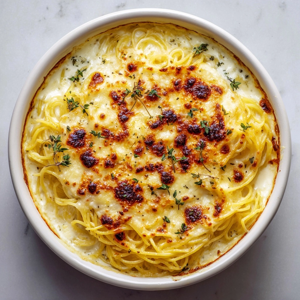 Baked Cream Cheese Spaghetti Recipe - Recipe Image