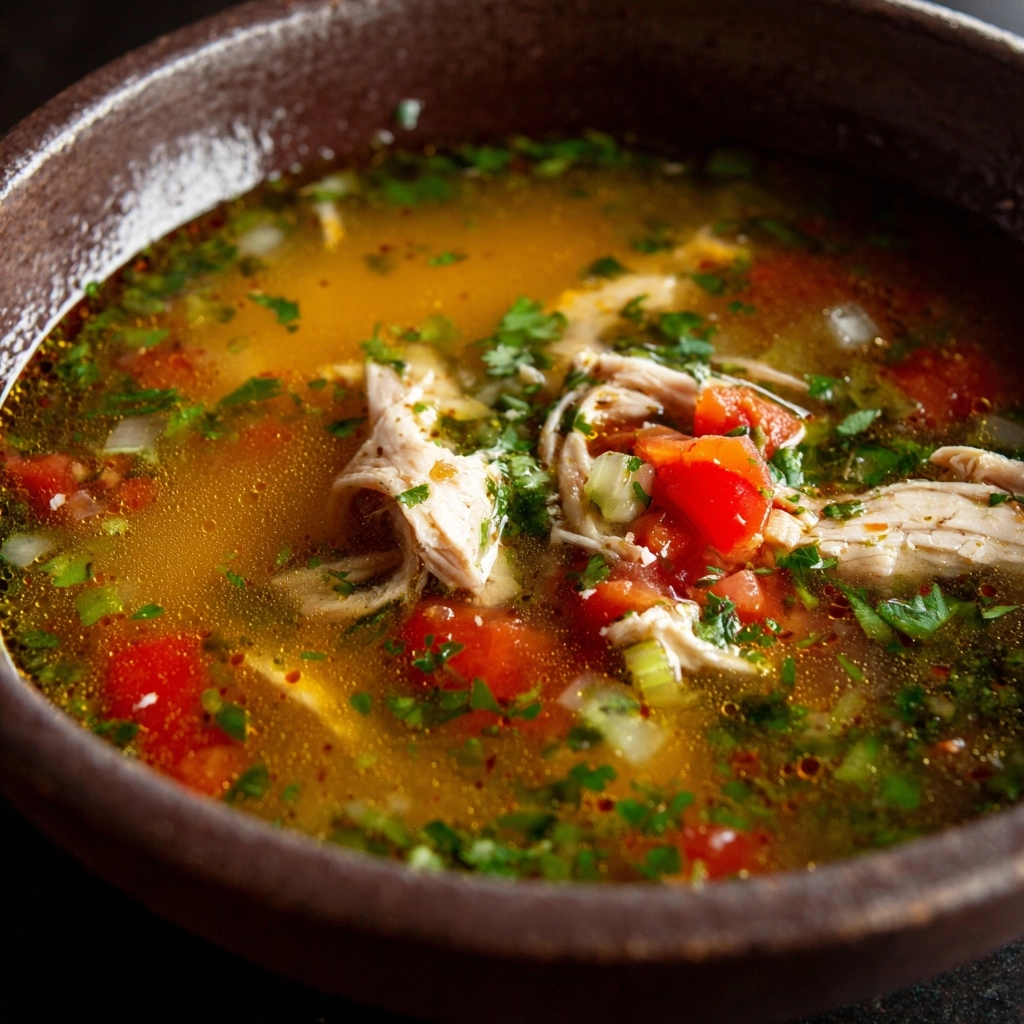 Easy Green Chili Chicken Soup Recipe - Recipe Image