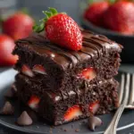 Chocolate-Dipped Strawberry Brownies Recipe