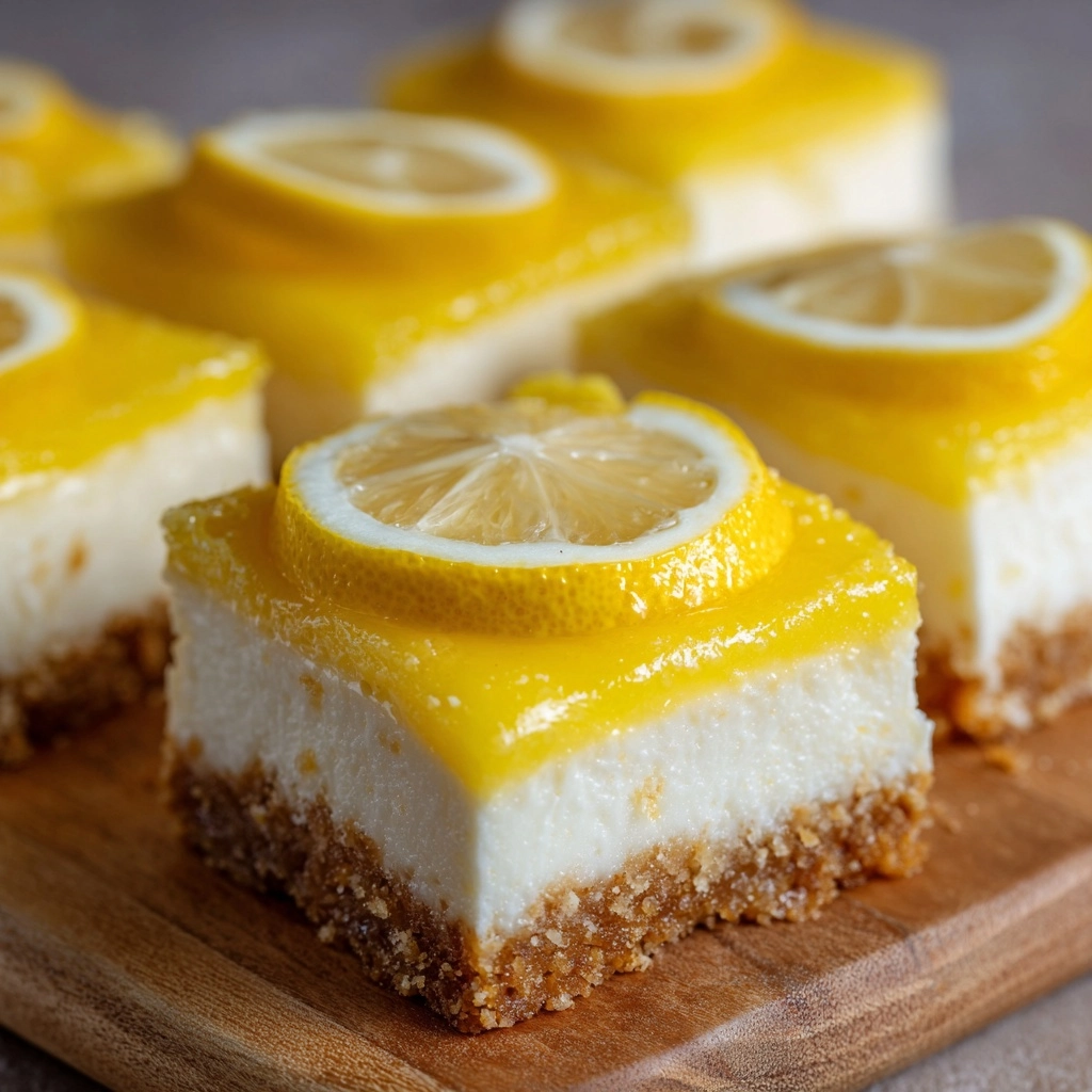 Lemon Cheesecake Bars Recipe - Recipe Image