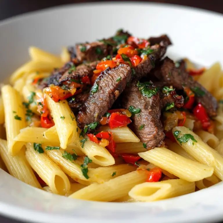 One-Pot Zesty Steak Pasta Recipe