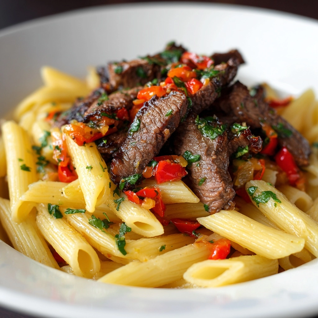 One-Pot Zesty Steak Pasta Recipe