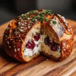 Baked Cranberry Brie Bread Bowl Recipe