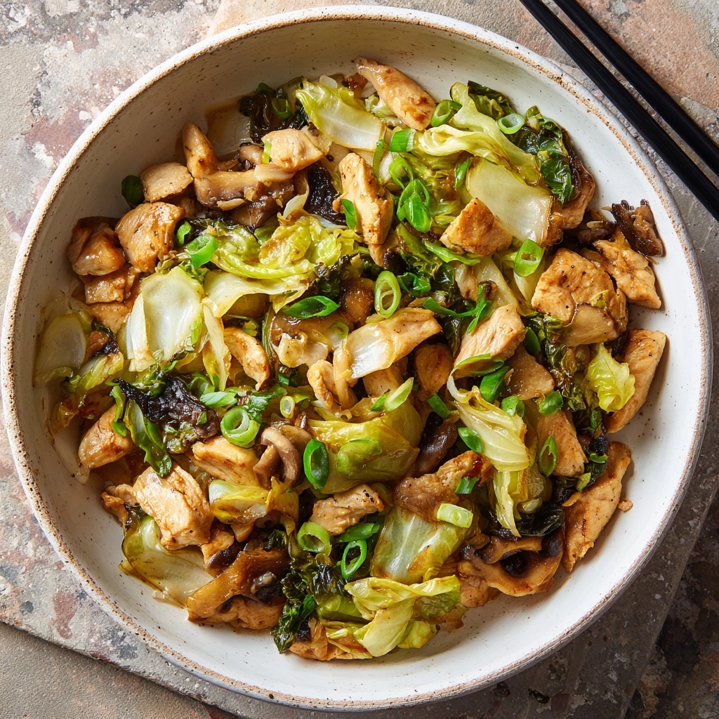 Chinese Chicken Cabbage Stir-Fry Recipe - Recipe Image