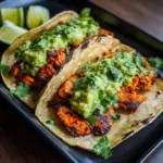 Crispy Poblano Chicken Tacos with Avocado-Jalapeño Salsa Recipe