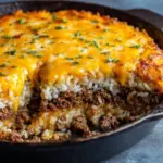 Cheesy Ground Beef and Rice Casserole Recipe