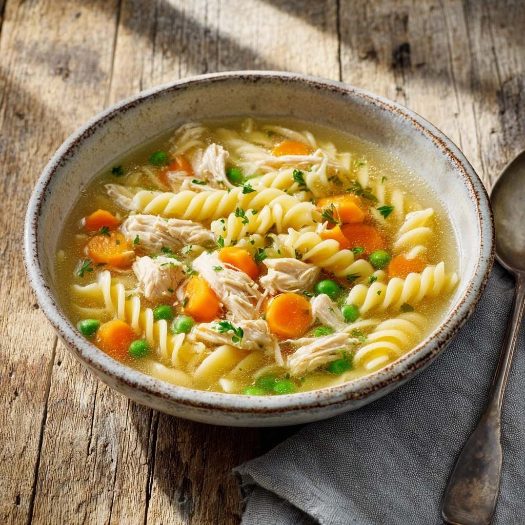 Fresh Herb Chicken Noodle Soup Recipe - Recipe Image