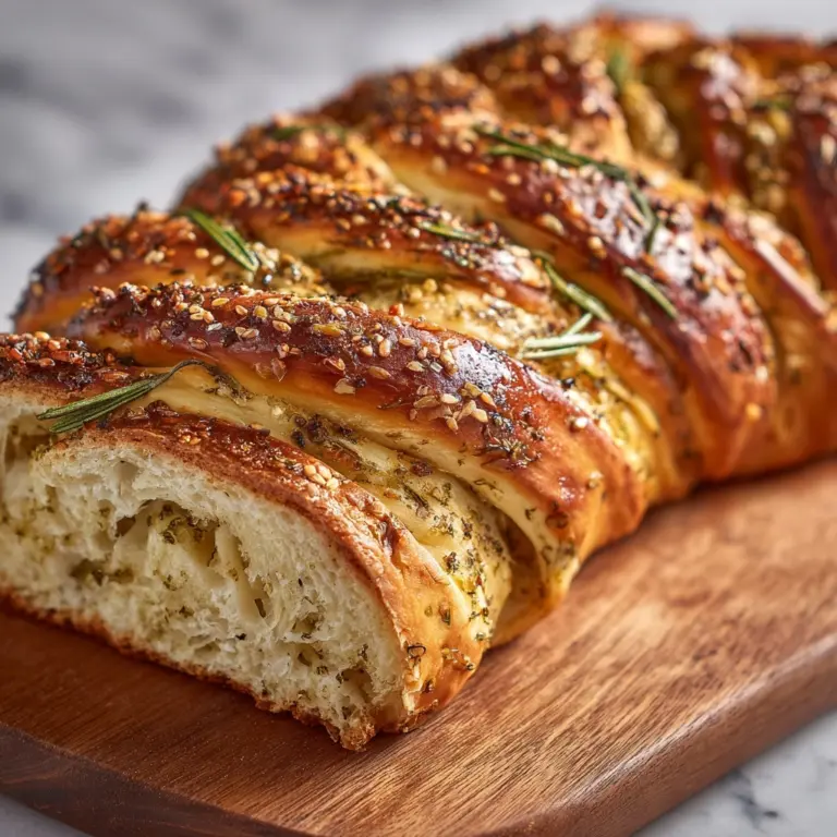 Rustic No Knead Rosemary Garlic Bread Recipe