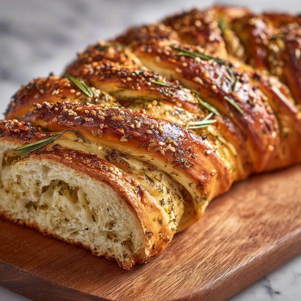 Rustic No Knead Rosemary Garlic Bread Recipe