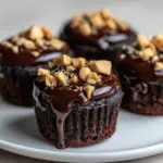 Mini Flourless Peanut Butter Chocolate Cakes Recipe