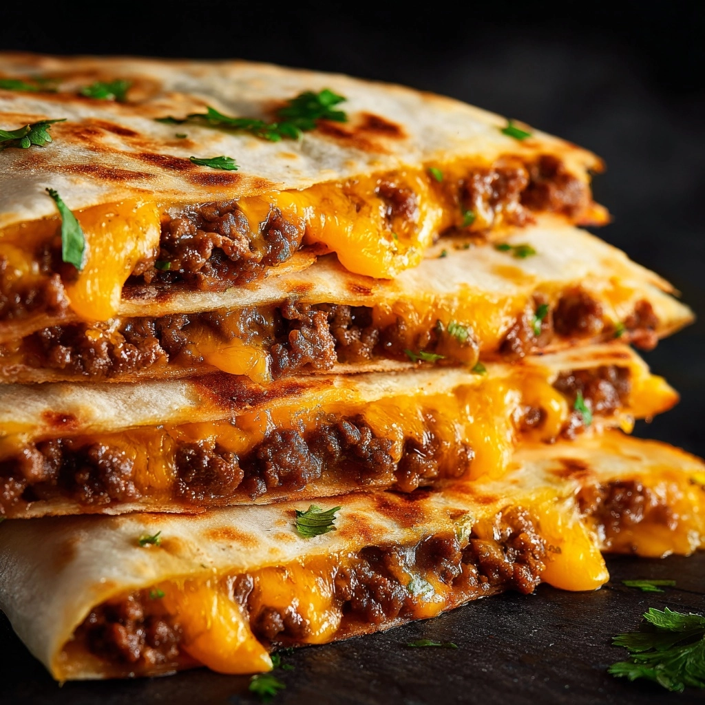 Spicy Beef Quesadillas Recipe - Recipe Image