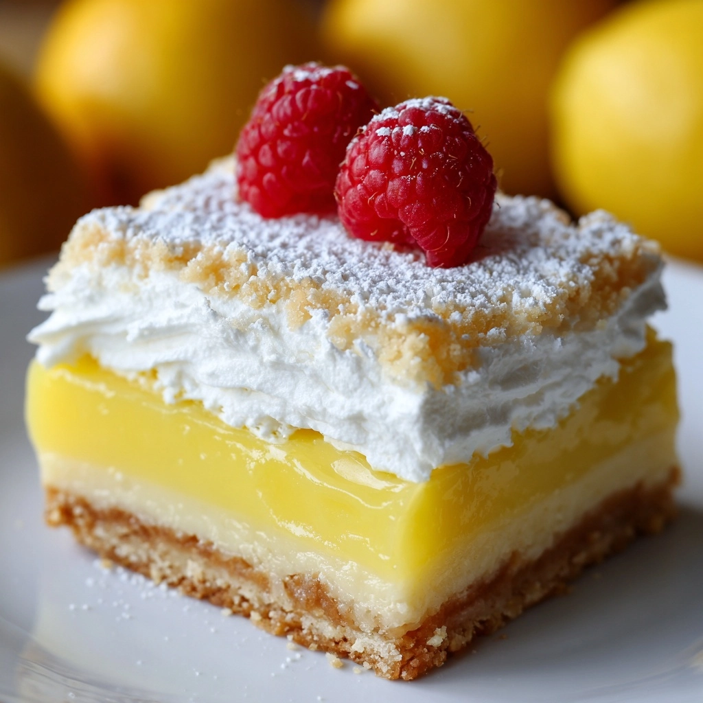 Zesty Lemon Cream Dream Bars Recipe - Recipe Image
