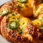 Jalapeño Popper Crescent Roll Ring Recipe