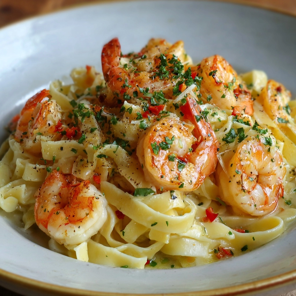 Creamy Jamaican Shrimp Pasta Recipe - Recipe Image